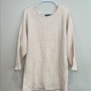 SHEIN Ribbed Cream Sweater